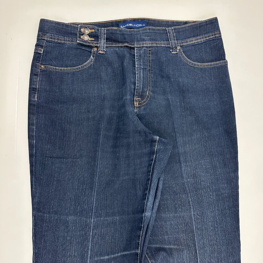 BandolinoBlu Straight Leg Women's size 12 Dark Wash Blue‎ Denim Jeans - Picture 2 of 5